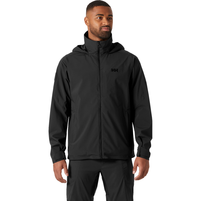 Men's HP Racing Hooded Jacket 2.0, Helly Hansen Men's HP Racing Hooded Jacket 2.0 in 980-Ebony front