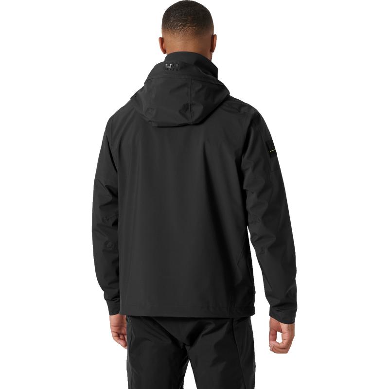 Men's HP Racing Hooded Jacket 2.0, Helly Hansen Men's HP Racing Hooded Jacket 2.0 in 980-Ebony back