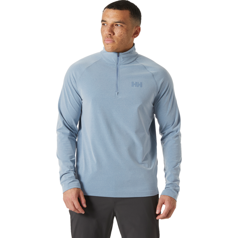 Men's Tyri Knit 1/2 Zip, Helly Hansen Men's Tyri Knit 1/2 Zip in 601-Washed Navy Melange front