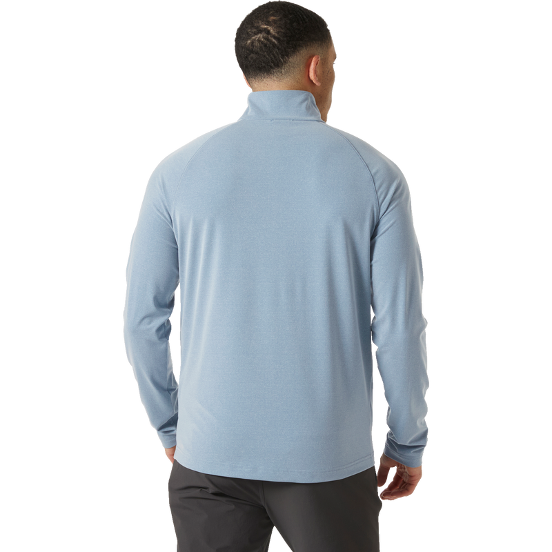 Men's Tyri Knit 1/2 Zip, Helly Hansen Men's Tyri Knit 1/2 Zip in 601-Washed Navy Melange back