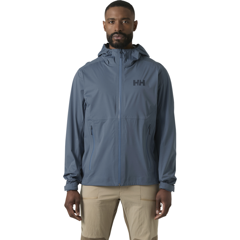 Men's Momentum 3L Stretch Jacket, Helly Hansen Men's Momentum 3L Stretch Jacket in 601-Washed Navy front