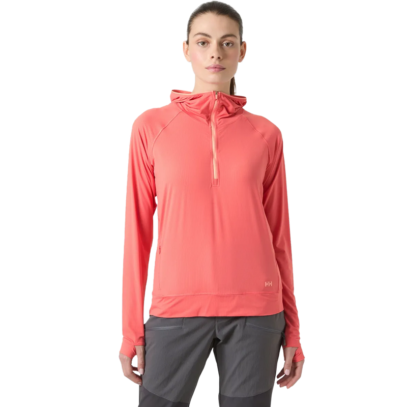 Women's Shine Solen 1/2 Zip Hoodie, Helly Hansen Women's Shine Solen 1/2 Zip Hoodie front