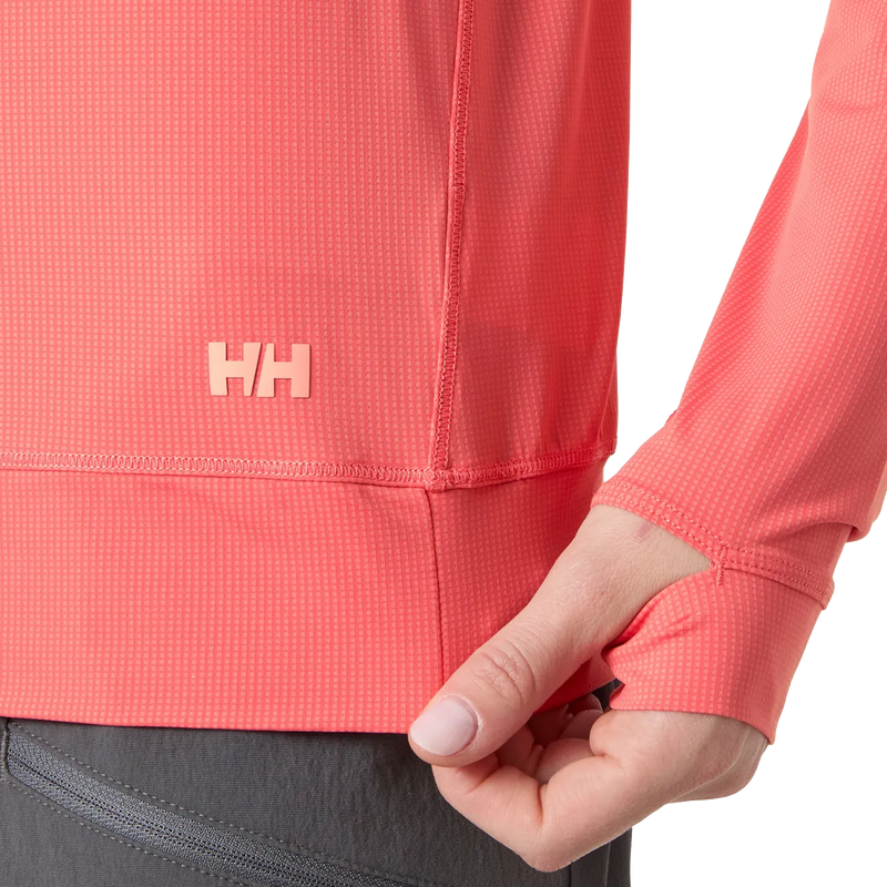 Women's Shine Solen 1/2 Zip Hoodie, Helly Hansen Women's Shine Solen 1/2 Zip Hoodie in thumb hole