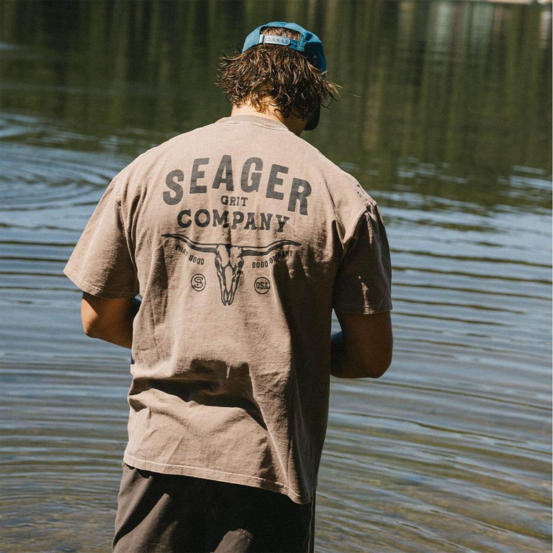 Men's Premium Longhorn Tee, Seager Men's Premium Longhorn Tee Lifestyle