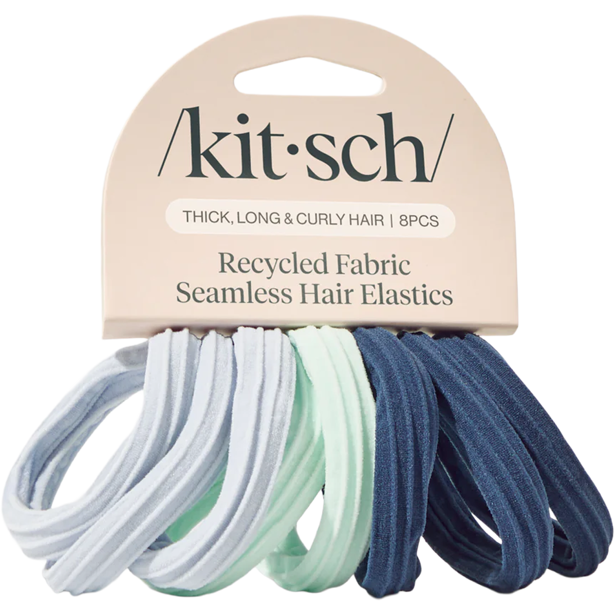 Recycled Seamless Hair Elastics - 8pc alternate view