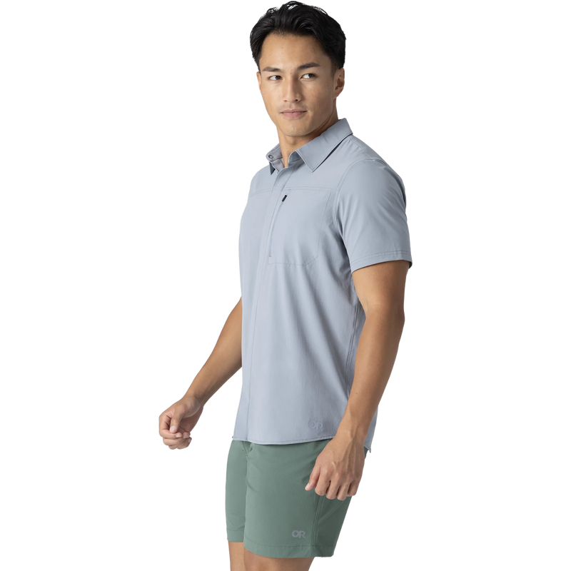Men's Astroman Air Short Sleeve Sun Shirt, Outdoor Research Men's Astroman Air Short Sleeve Sun Shirt front left