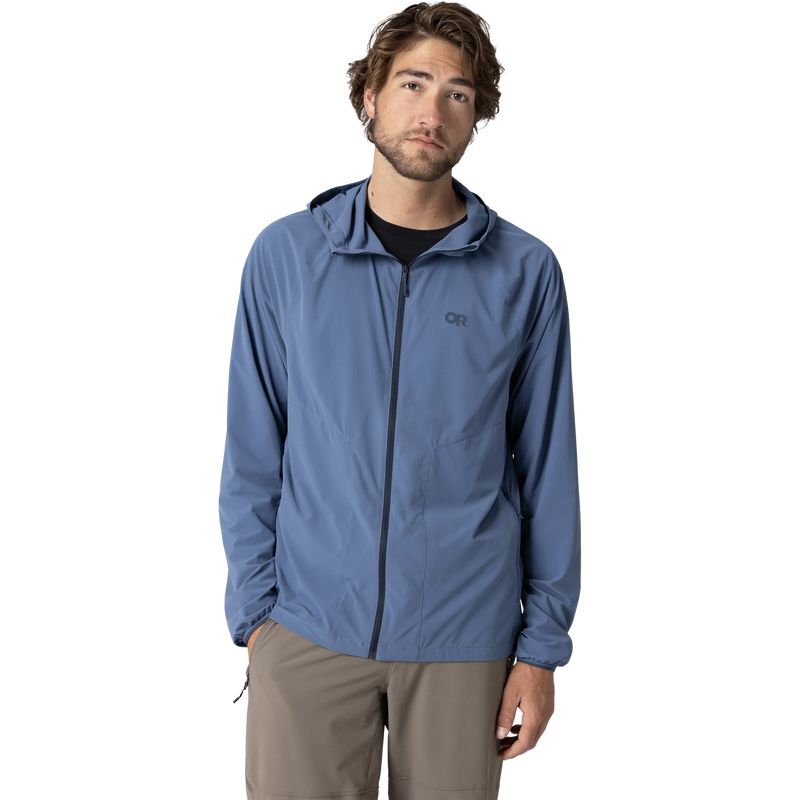Men's Astroman Full Zip Sun Hoodie, Outdoor Research Men's Astroman Full Zip Sun Hoodie in 3000-Skyline front