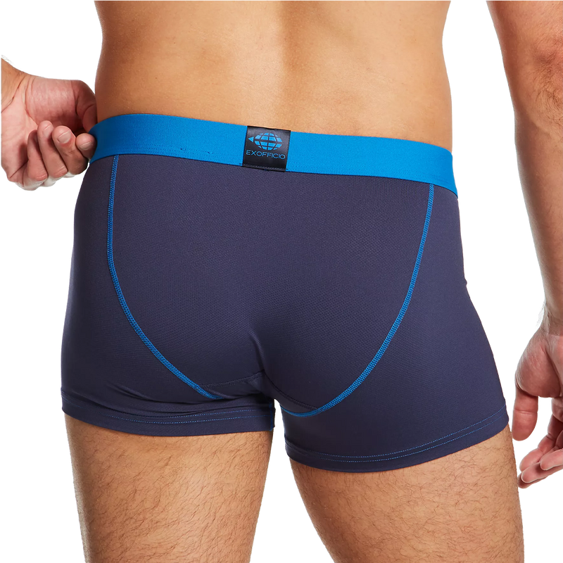 Men's Give N Go Sport 2.0 Boxer Brief 3", Exofficio Give N Go Sport 2.0 Boxer Brief 3" in Navy Sky Diver back view
