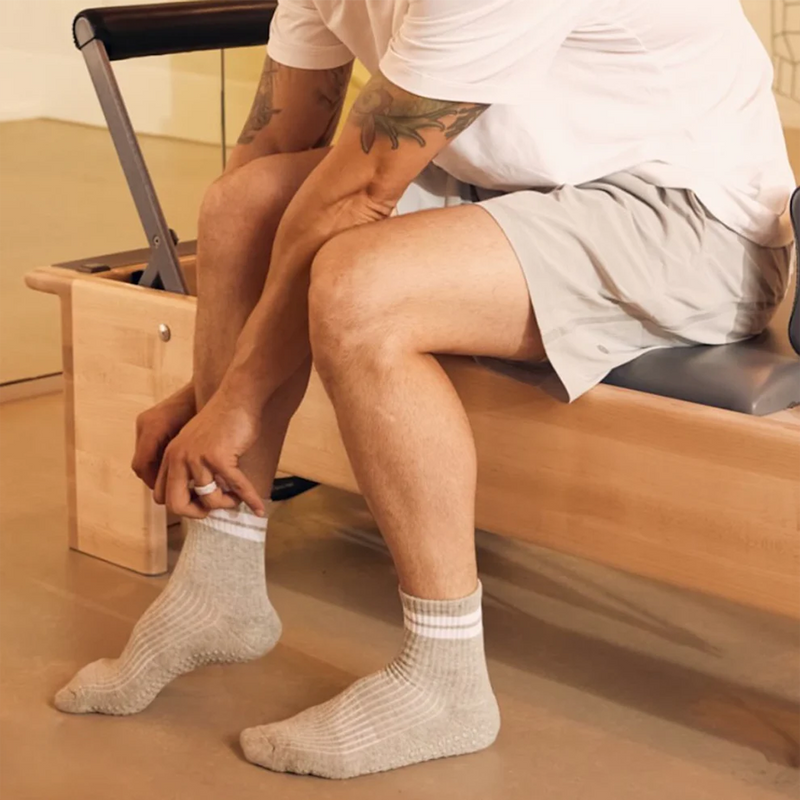 Men's Grip Crew Sock, Souls Men's Grip Crew Sock Lifestyle