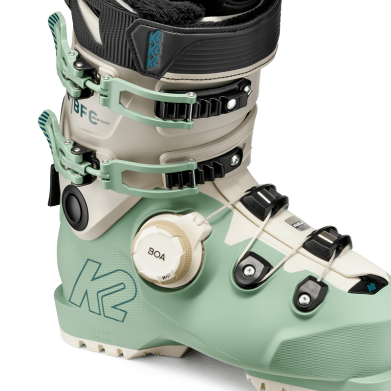 Women's BFC 85 BOA, K2 Women's BFC 85 BOA buckle and BOA system