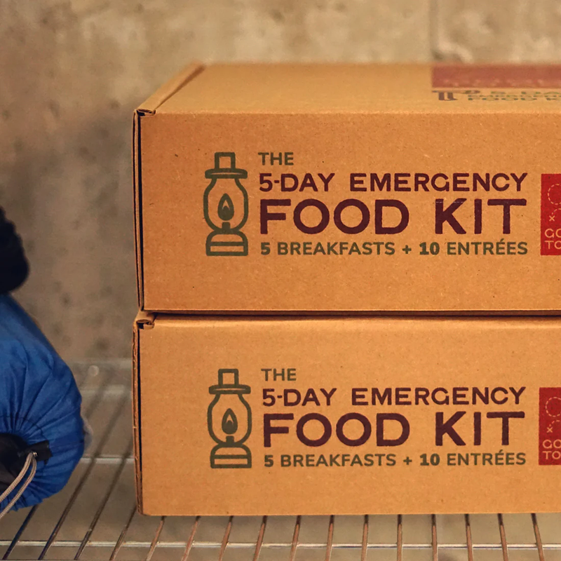 Essential 5-Day Emergency Food Kit, Good To-Go Essential 5-Day Emergency Food Kit boxes stacked