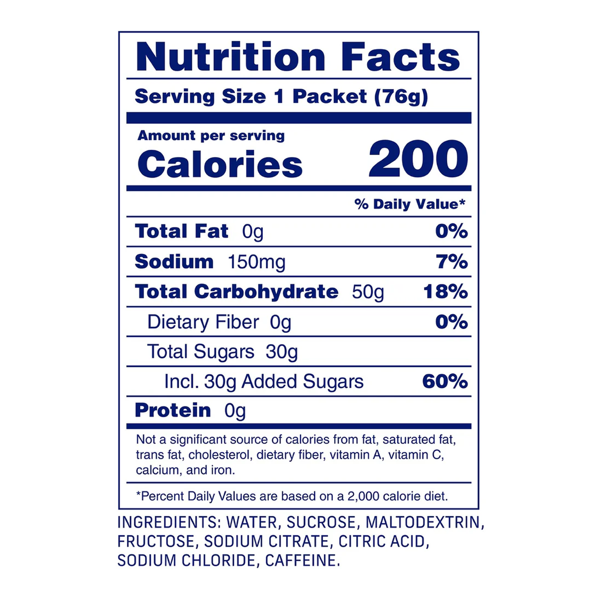 Caffeinated Original 50g Energy Gel alternate view