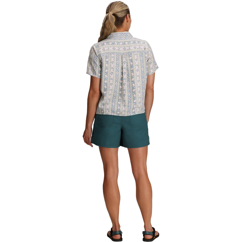 Women's Camino Pucker Short Sleeve, Royal Robbins Women's Camino Pucker Short Sleeve Back