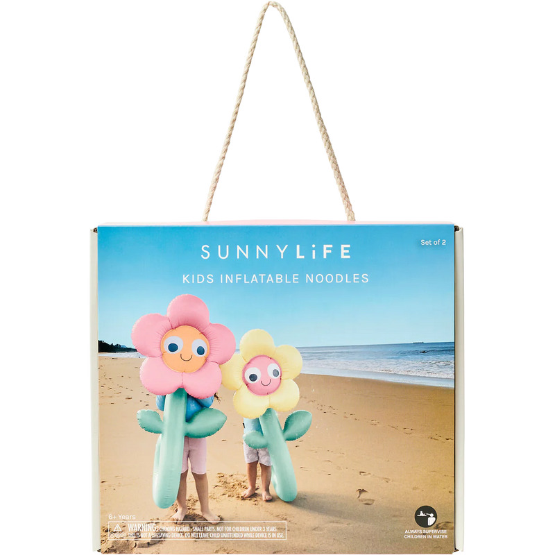 Kids Noodle Poppy the Peach Set of 2, Sunnylife Kids Noodle Poppy the Peach Set of 2 in Multicolor in package front