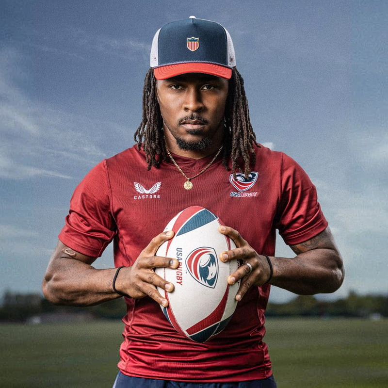 USA Rugby Replica Ball, Gilbert USA Rugby Replica Ball in hand