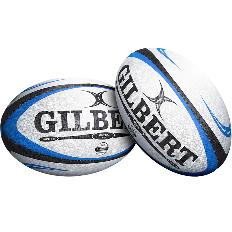 Omega Rugby Match Ball, Gilbert Omega Rugby Match Ball front and side