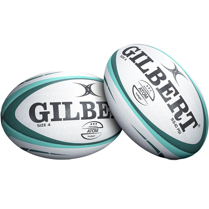 Atom Rugby Match Ball, Gilbert Atom Rugby Match Ball front and side