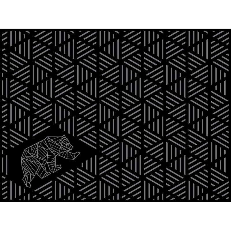 Striped Peaks Outdoor Mat - 12x9, Kuma Striped Peaks Outdoor Mat 12x9 design detail
