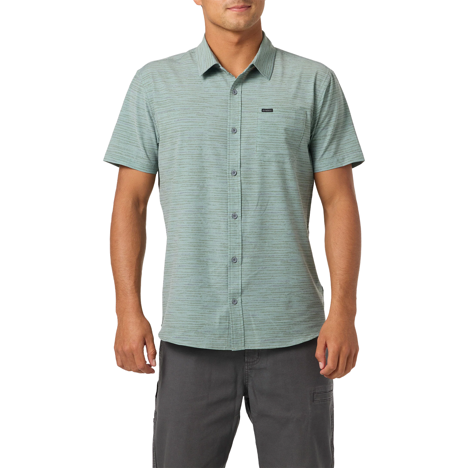 Men's TRVLR UPF Traverse Stripe Standard Short Sleeve alternate view
