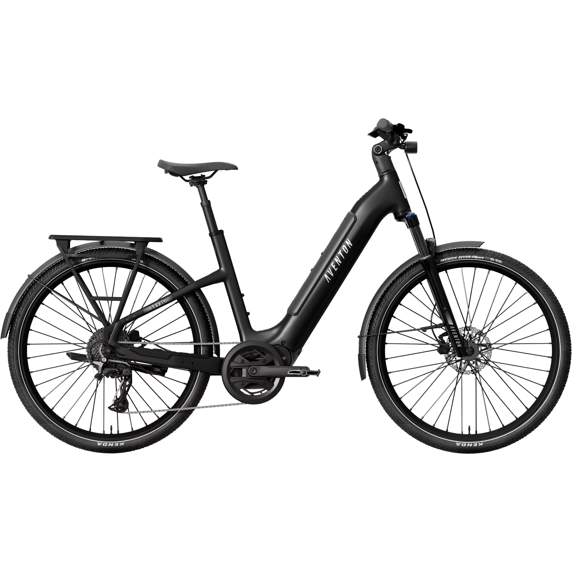 Aventon Level 4 ADV Step-Through in Matte Black