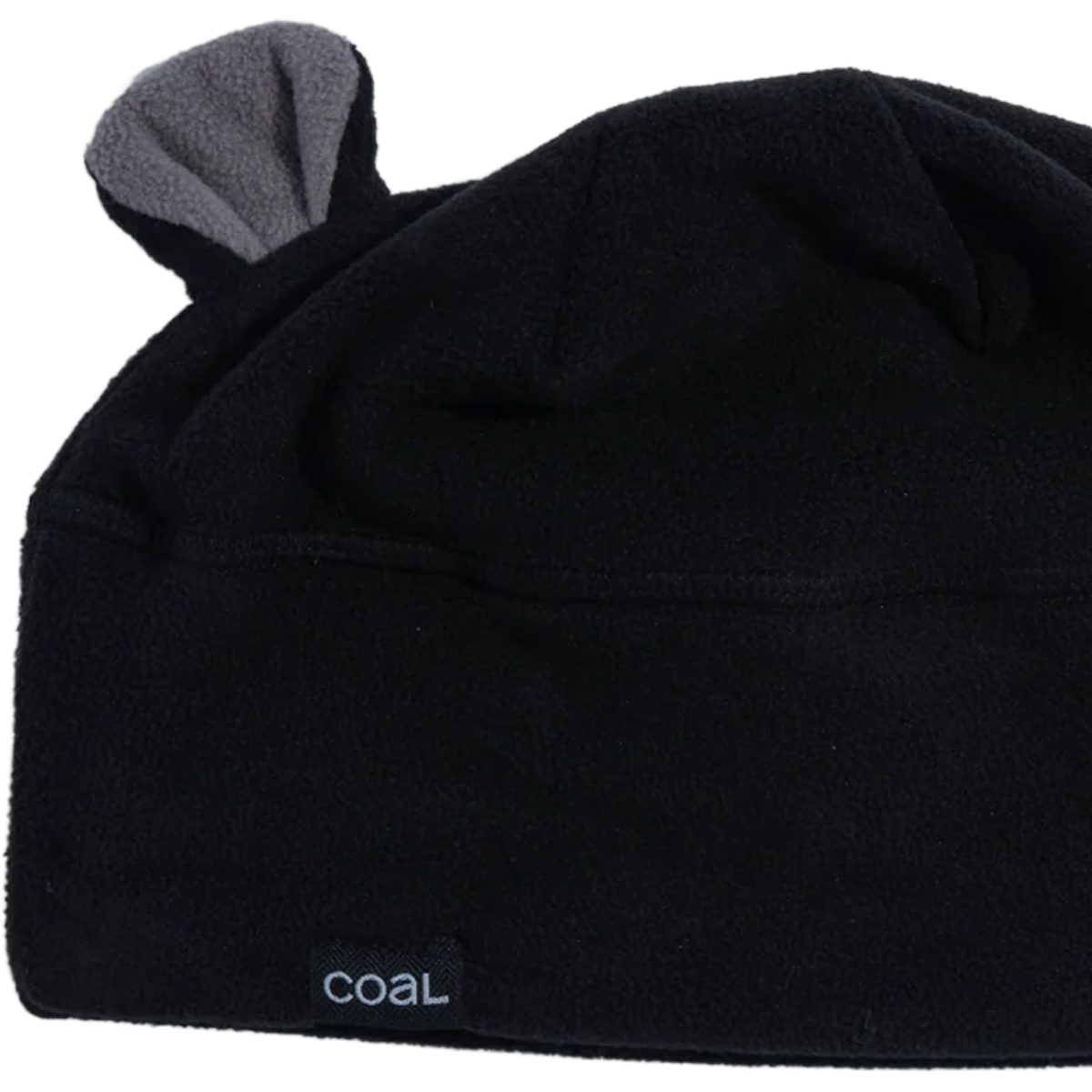 Coal Youth Critter Beanie in Black with ears and logo detail