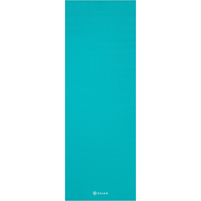 5mm Solid Yoga Mat, Gaiam 5mm Solid Yoga Mat in Light Blue flat