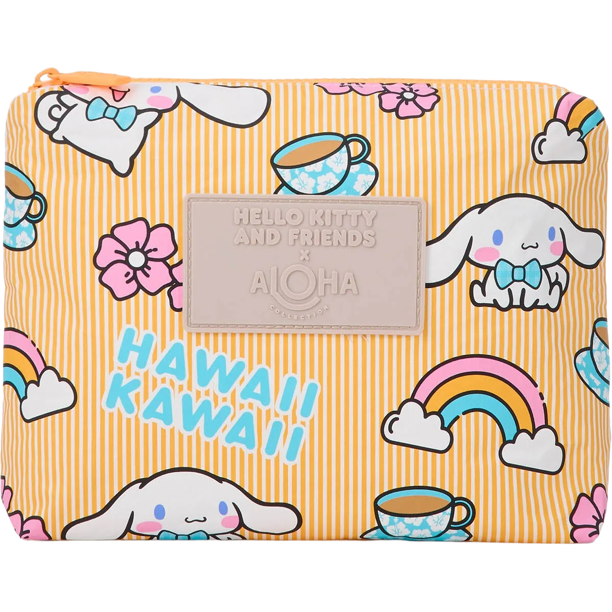 Aloha Collecition Cinnamoroll Stripes Small Pouch in Orange