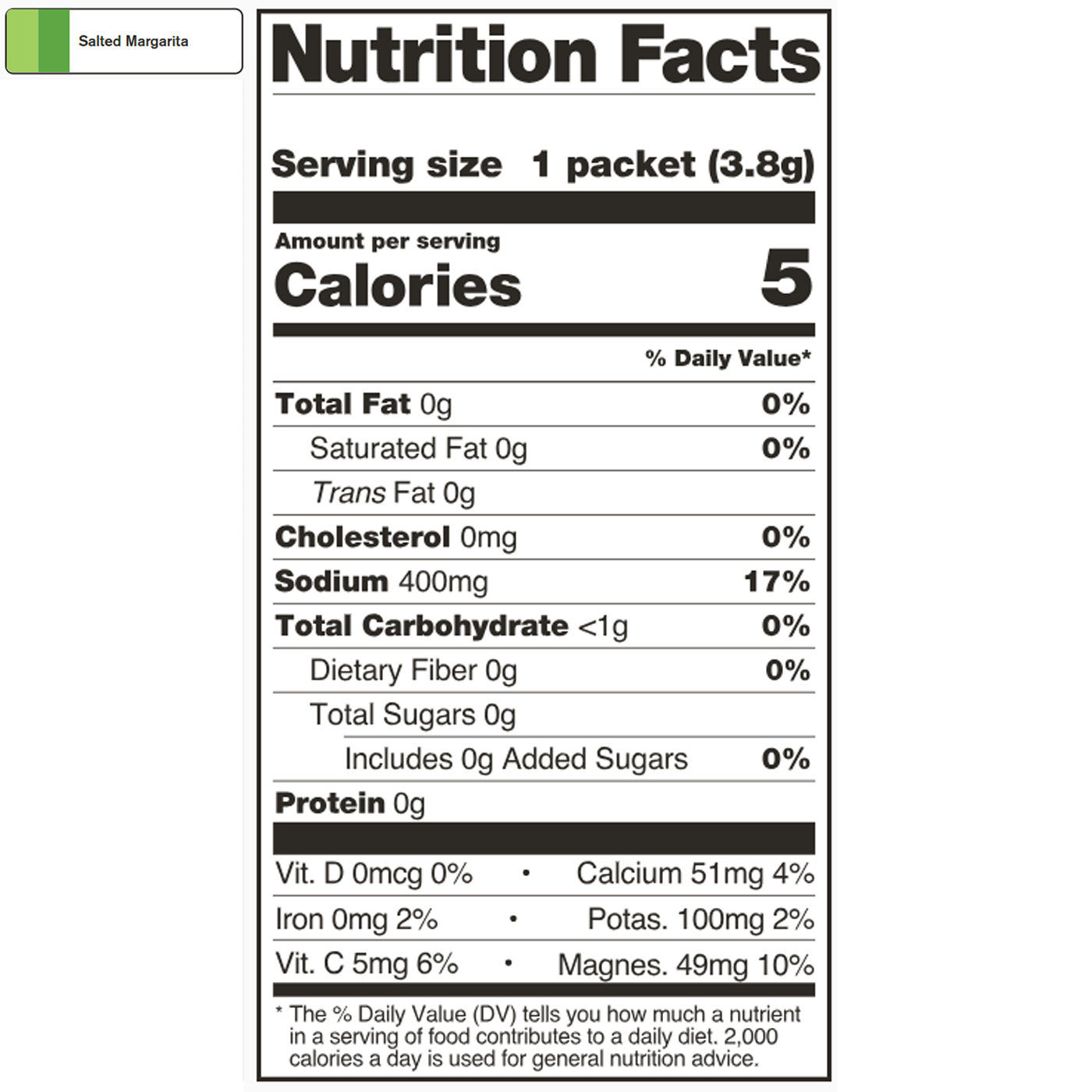 Unsweetened Hydration Sport Drink Mix (Single Serving) alternate view