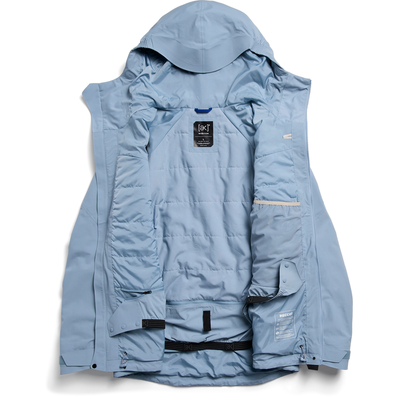 Burton Men's AK Swash Insulated Gore Tex 2L Jacket unzipped lining