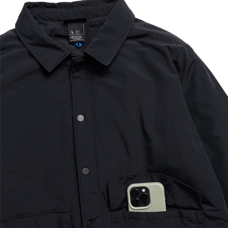 Men's Garrick Insulated Jacket, Burton Men's Garrick Insulated Jacket in True Black with pocket detail