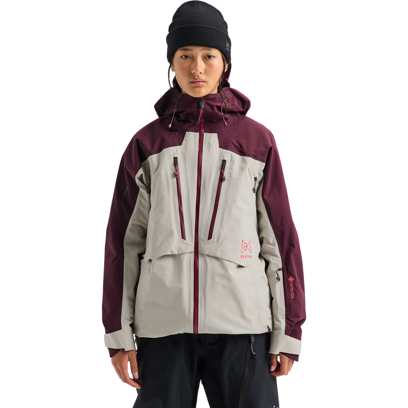 Burton Women's AK Swash Insltd Gore Tex 2L Jacket Front on model