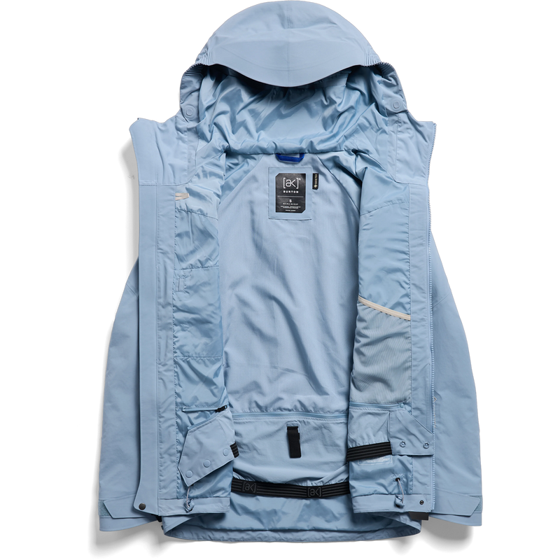 Burton Women's AK Cyclic Gore Tex 2L Jacket unzipped open