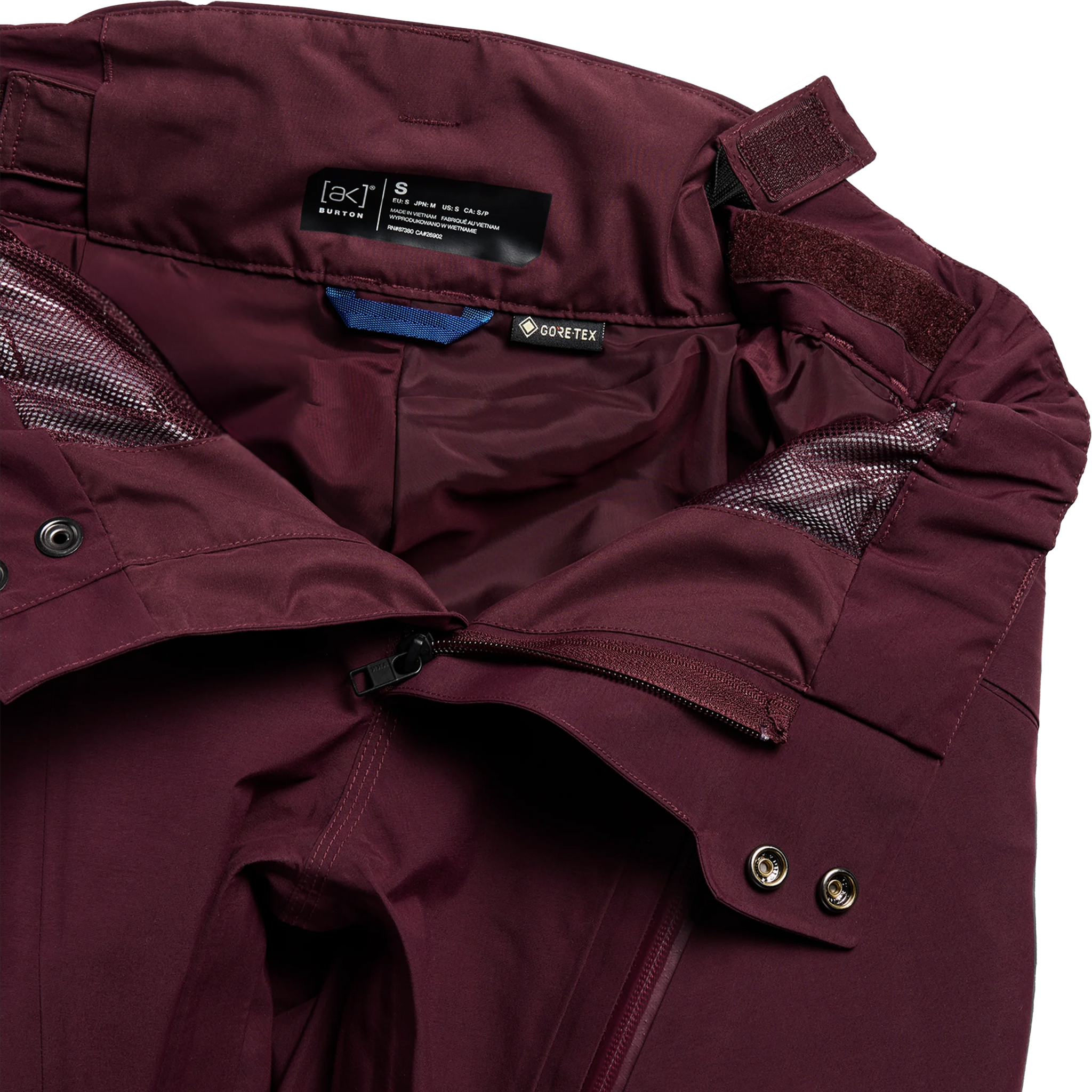 Burton Women's AK Cyclic Gore-Tex 2L Pants Waist hook and loop