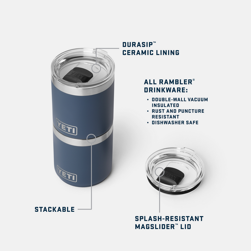Yeti Rambler 10 oz Ceramic Lining Lowball 2.0 Features Graphic