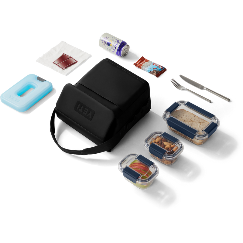 Daytrip Lunch Bag 6L, Yeti Daytrip Lunch Bag 6L in Black displaying space capacity