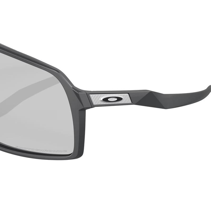 Sutro - Matte Carbon/Clear Photochromic, Oakley Sutro Matte Carbon/Clear Photochromic left front lens and arm