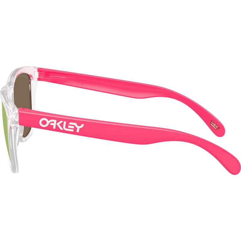 Frogskins - Clear/Prizm Rose Gold, Oakley Frogskins Clear/Prizm Rose Gold left