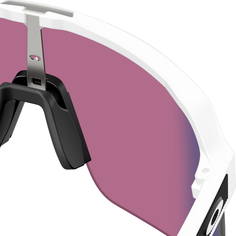 Youth Sutro Lite S - Matte White/Prizm Road, Oakley Youth Sutro Lite S - Matte White/Prizm Road back of right lens