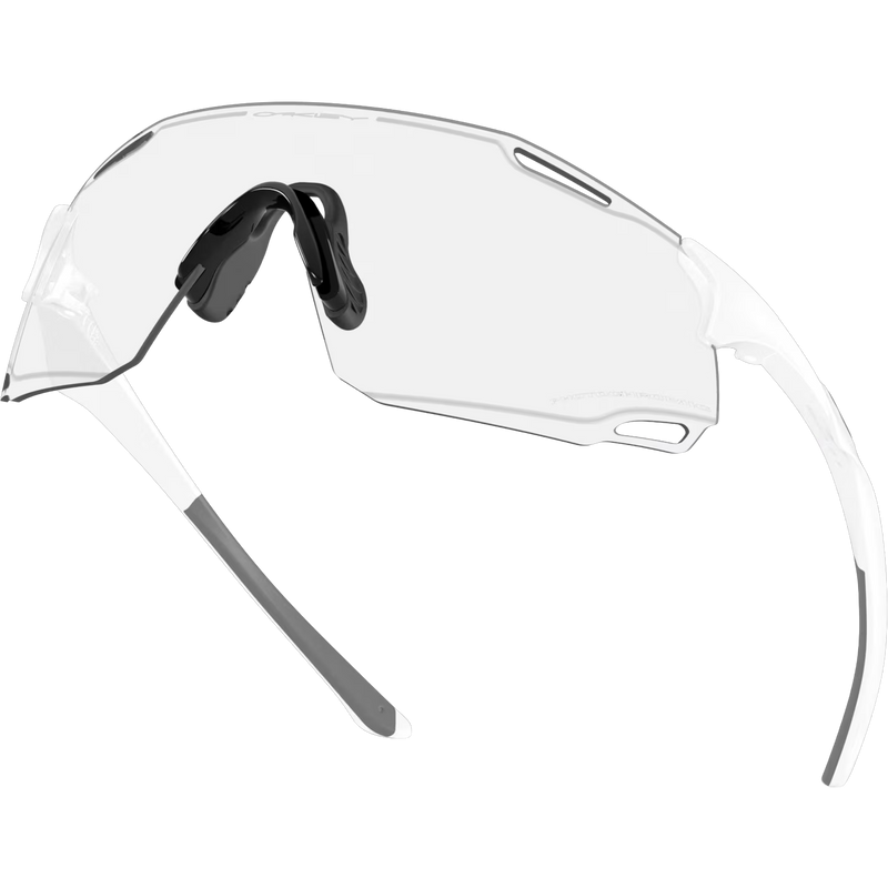 Cybr Dyno - Matte White/Clear to Black Iridium Photochromic, Oakley Cybr Dyno Matte White/Clear to Black Iridium Photochromic front left bottom