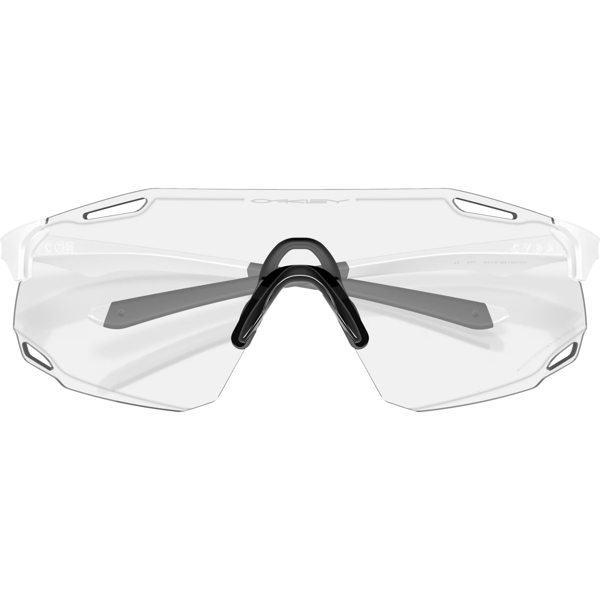 Cybr Dyno - Matte White/Clear to Black Iridium Photochromic alternate view