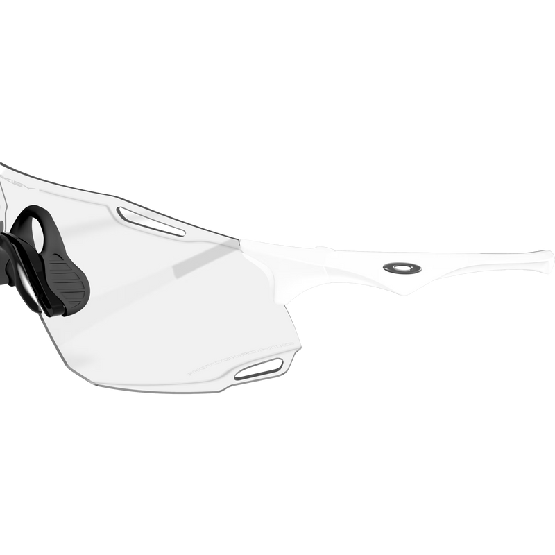Cybr Dyno - Matte White/Clear to Black Iridium Photochromic, Oakley Cybr Dyno Matte White/Clear to Black Iridium Photochromic left arm