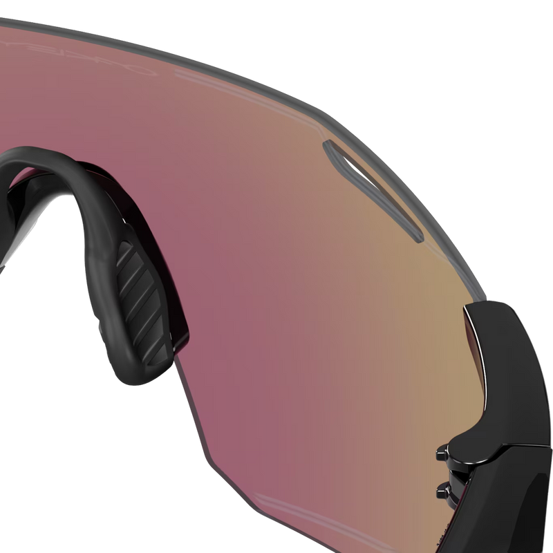 Cybr Dyno - Crystal Black/Prizm Sapphire, Oakley Cybr Dyno - Crystal Black/Prizm Sapphire back of right lens