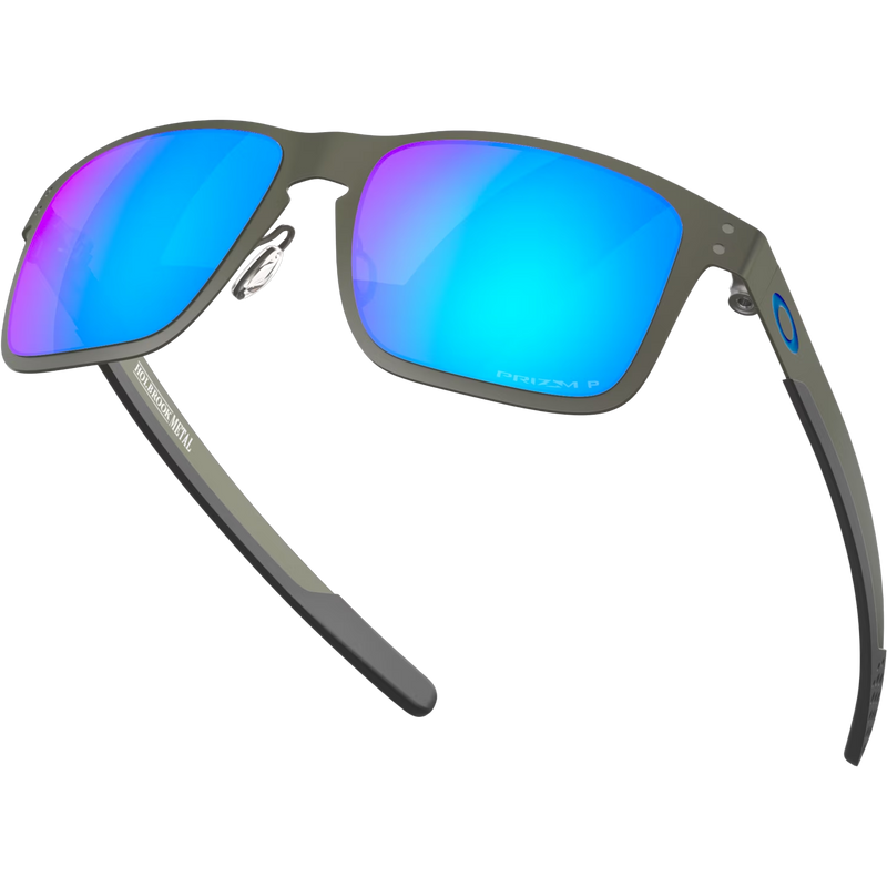 Holbrook Metal, Oakley Holbrook Metal in Matte Gunmetal/PRIZM Sapphire Polarized front left bottom
