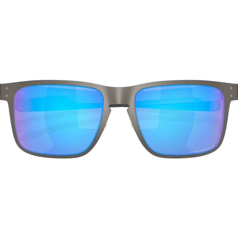 Holbrook Metal, Oakley Holbrook Metal in Matte Gunmetal/PRIZM Sapphire Polarized front folded