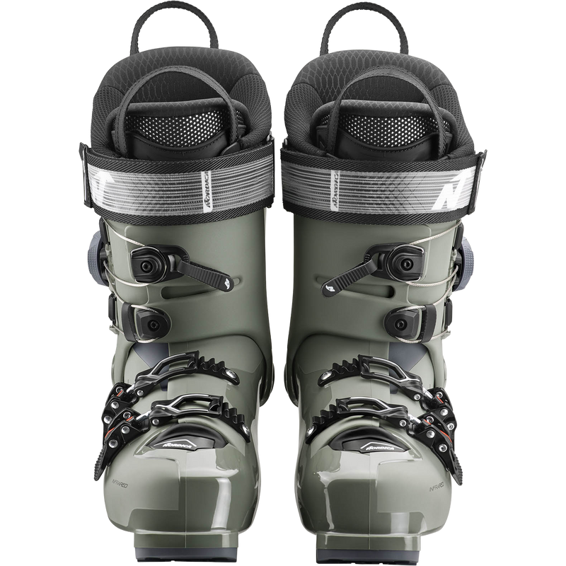 Speedmachine 120 BOA Cuff, Nordica Speedmachine 120 BOA Cuff in Dark Grey/Black Red pair front