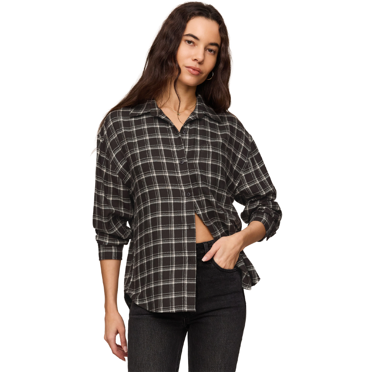 Women's River Plaid Button Up alternate view