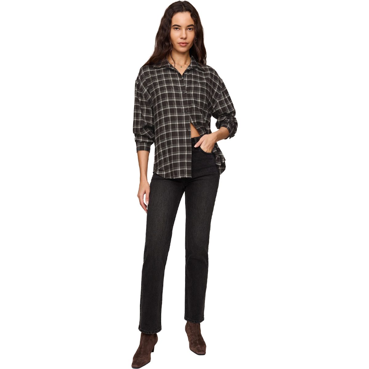 Women's River Plaid Button Up alternate view