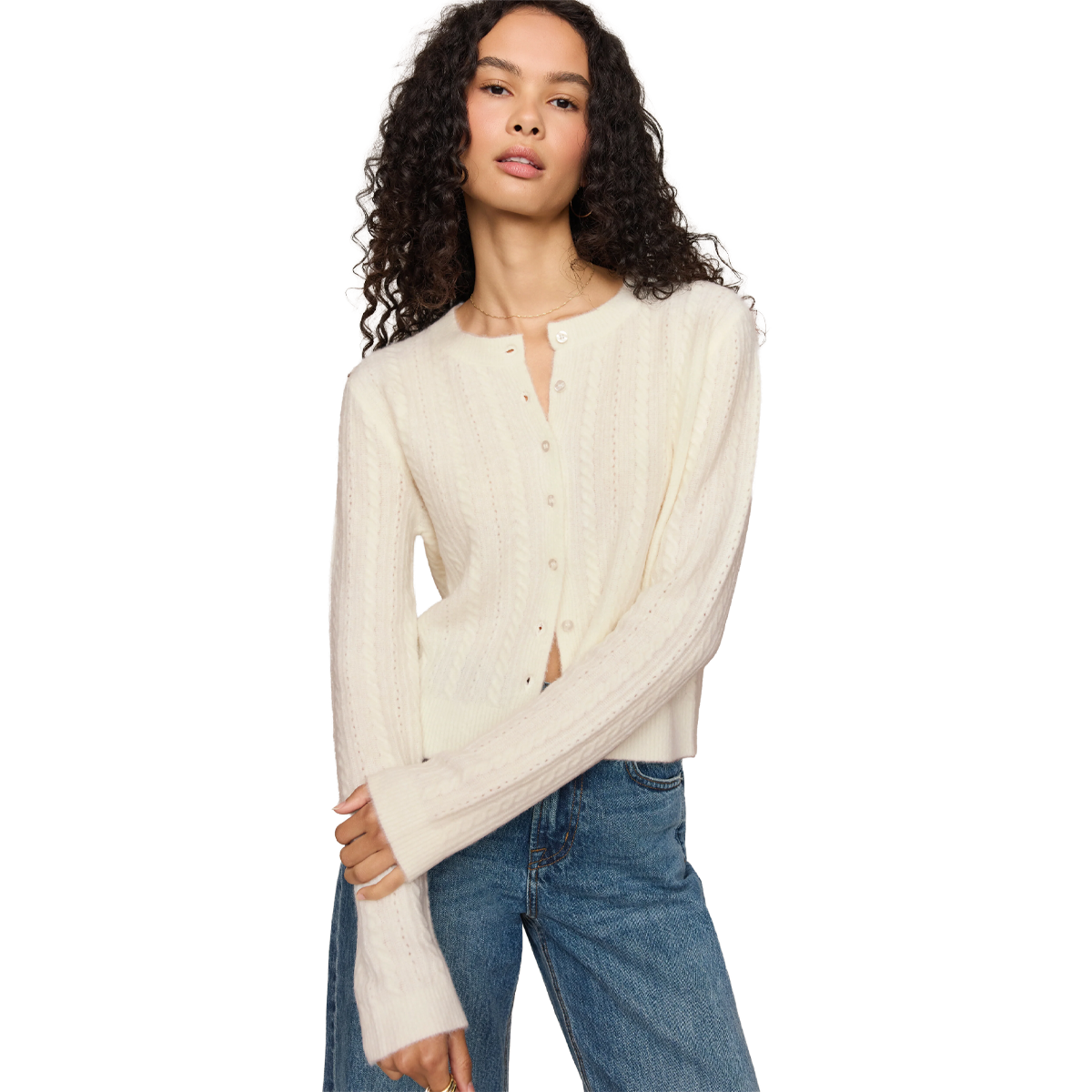Women's Medina Pointelle Cardigan alternate view