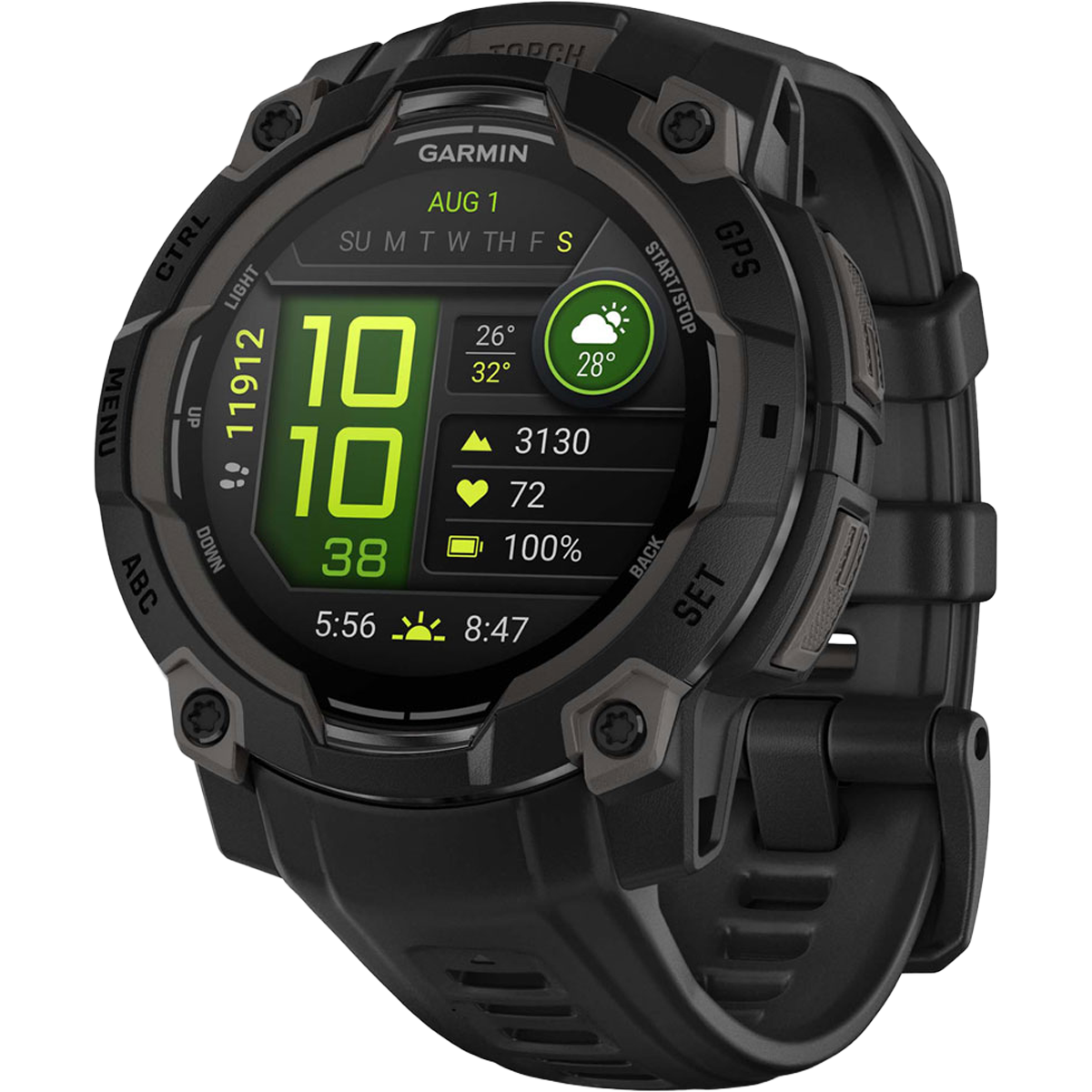Instinct 3 45mm AMOLED Black alternate view