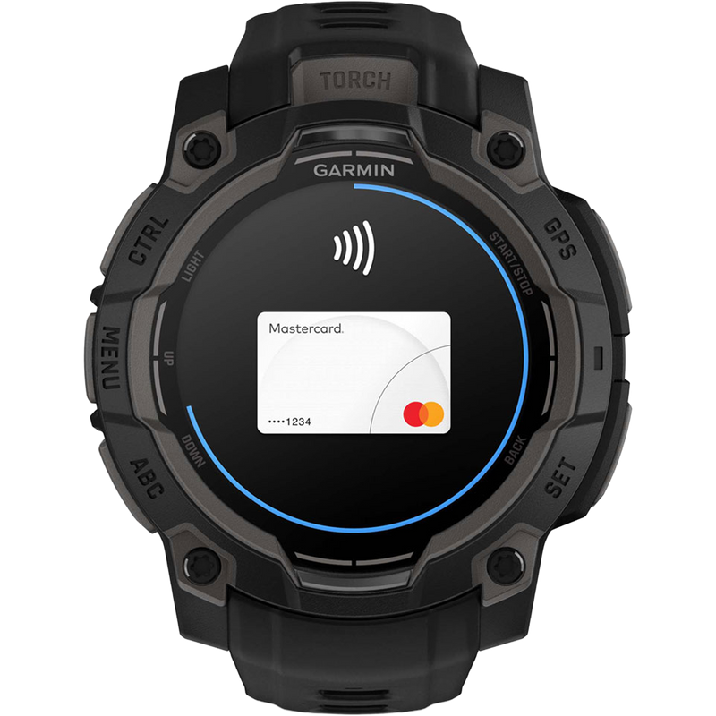 Instinct 3 45mm AMOLED Black, Garmin Instinct 3 45mm quickpay